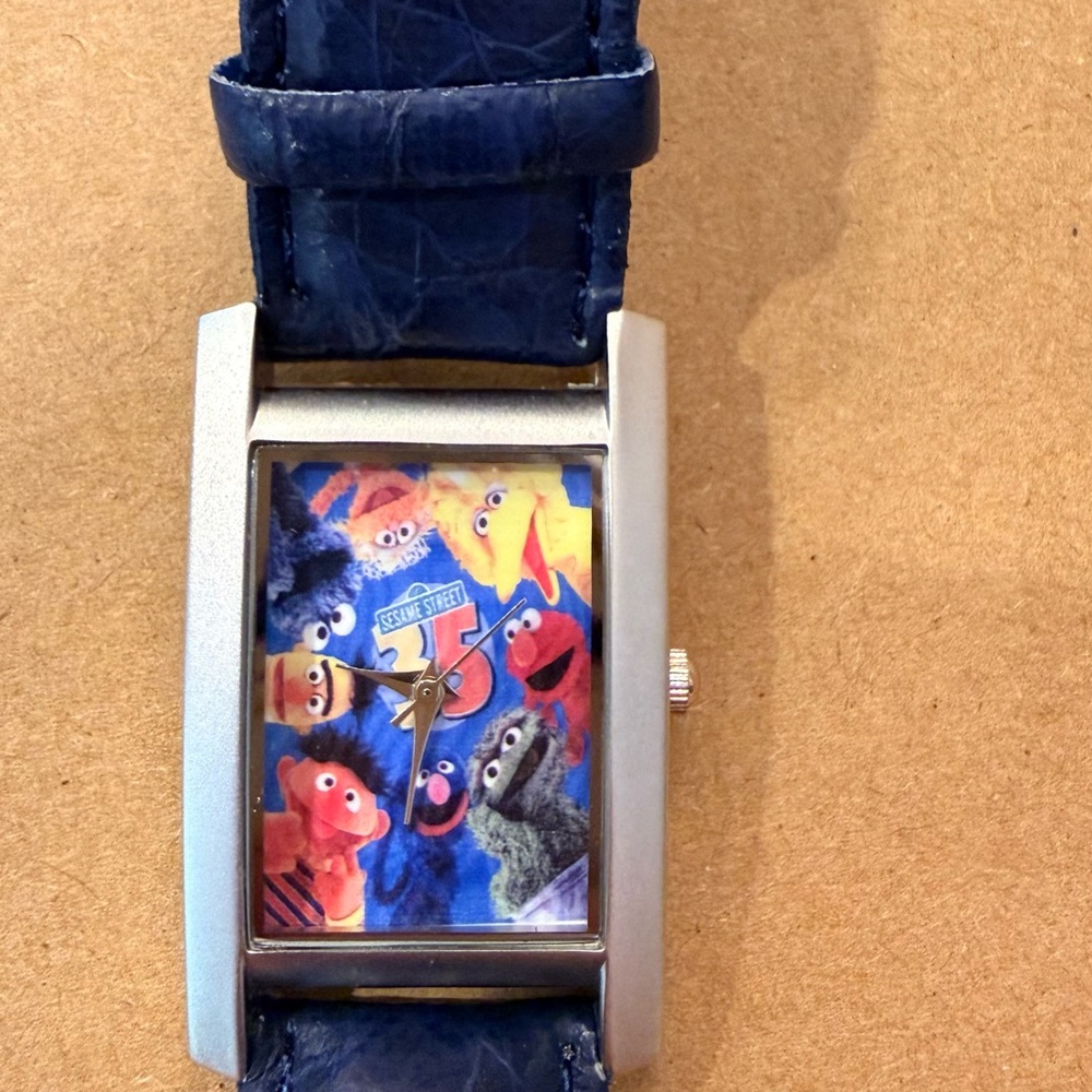 Sesame Street 35th Anniversary Character Watch with Blue Strap
